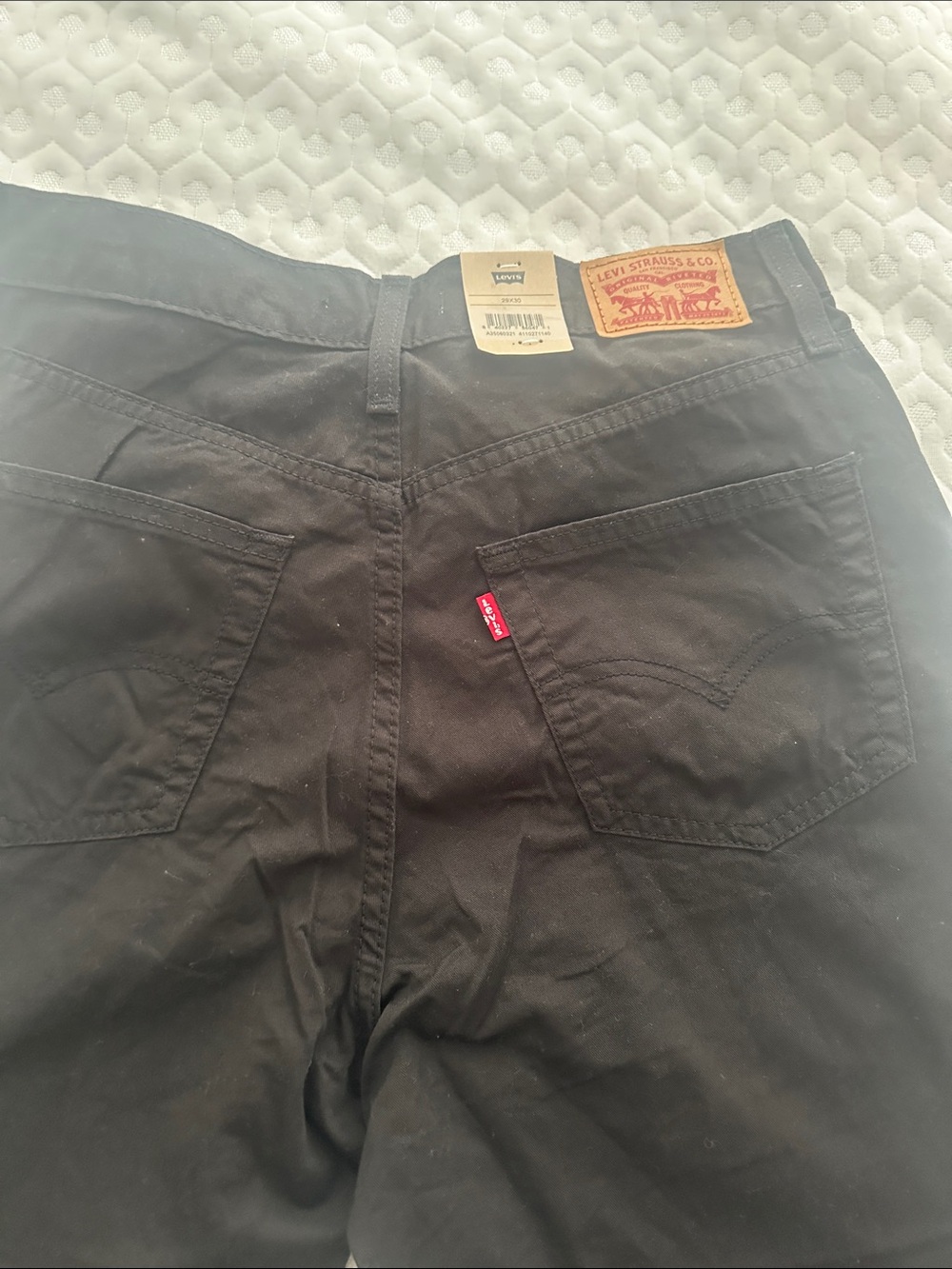 Levi's Black Straight-Leg Women's Jeans - Picture 4 of 4